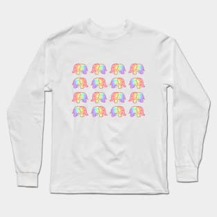 Parading Elephants Long Sleeve T-Shirt